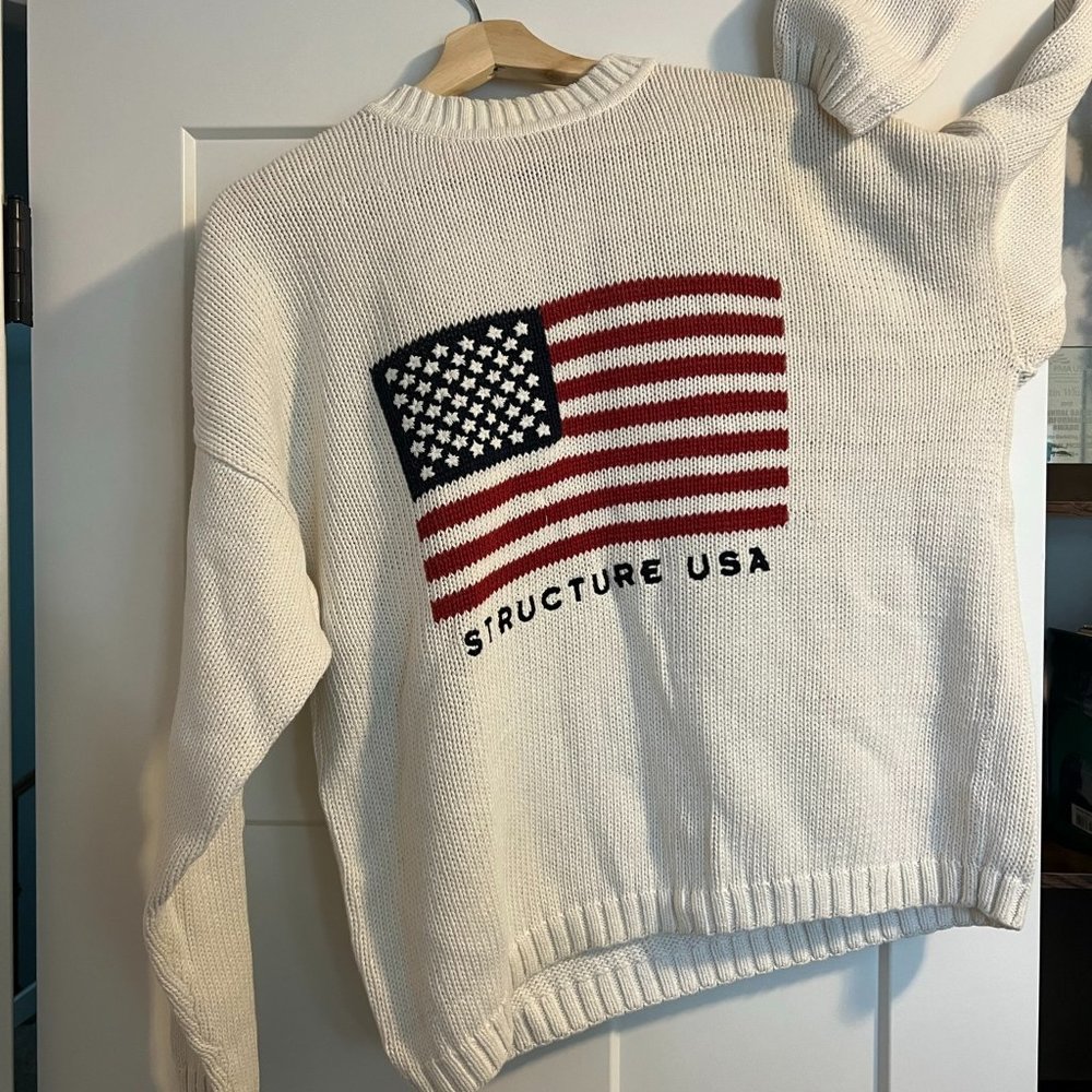STRUCTURE USA mens Sweater , size M 55% RAMIE 45% cotton!